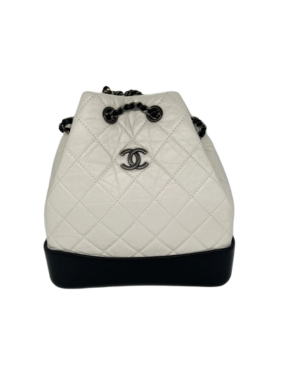Chanel Gabrielle Backpack White & Black - SOLD