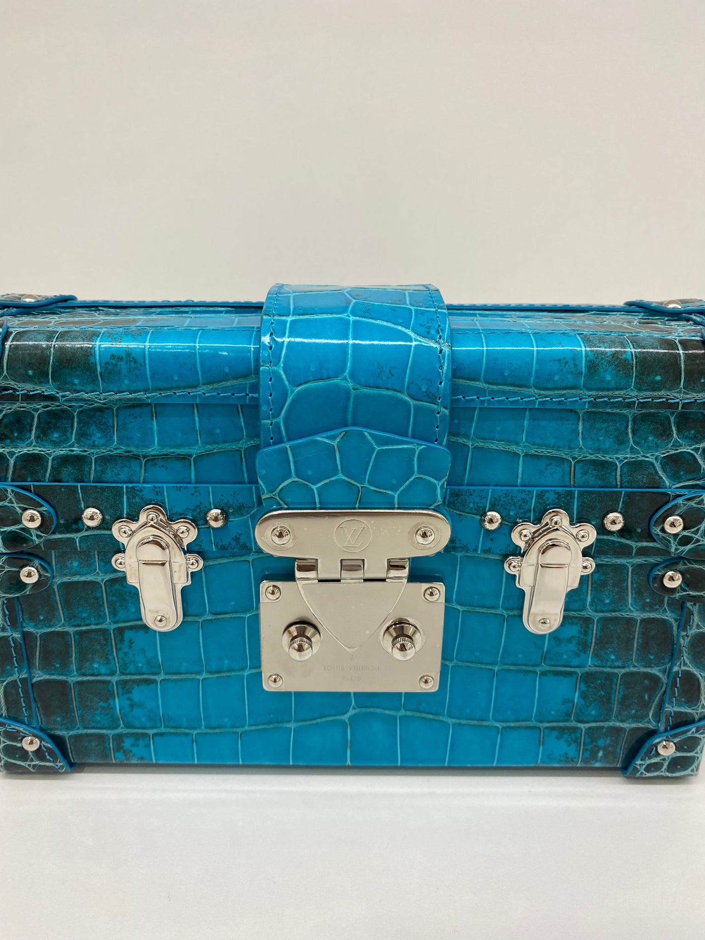 Louis Vuitton Petite Malle Blue  - Sahara Alligator