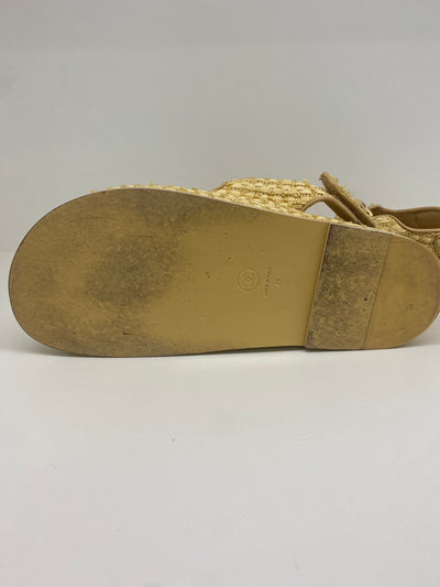 Chanel Raffia Dad Sandals - Size 41