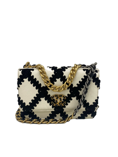Chanel 19 Wallet On Chain black/white