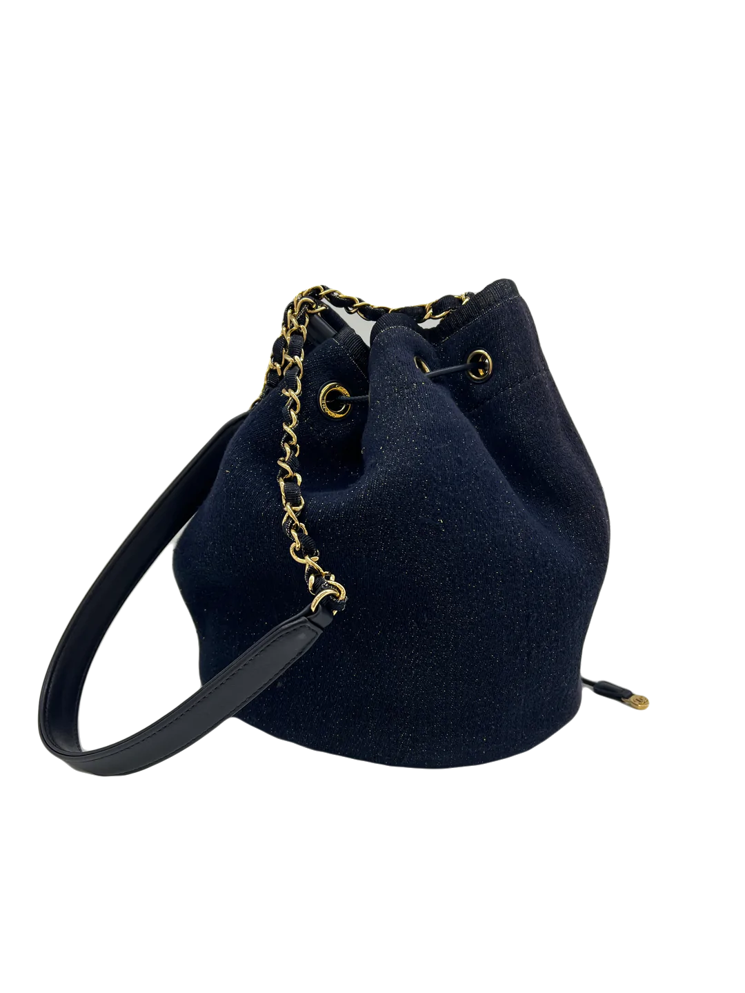 Chanel Bucket Bag Navy/Gold - SOLD