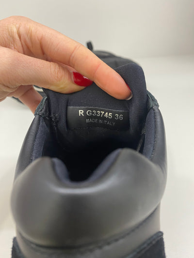 Chanel All Black Sneakers Size 36