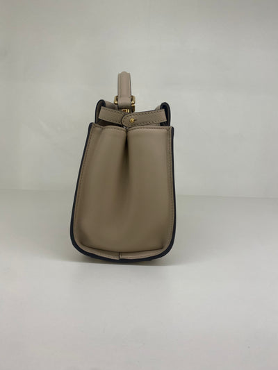 Fendi Mini Peekaboo Beige GHW