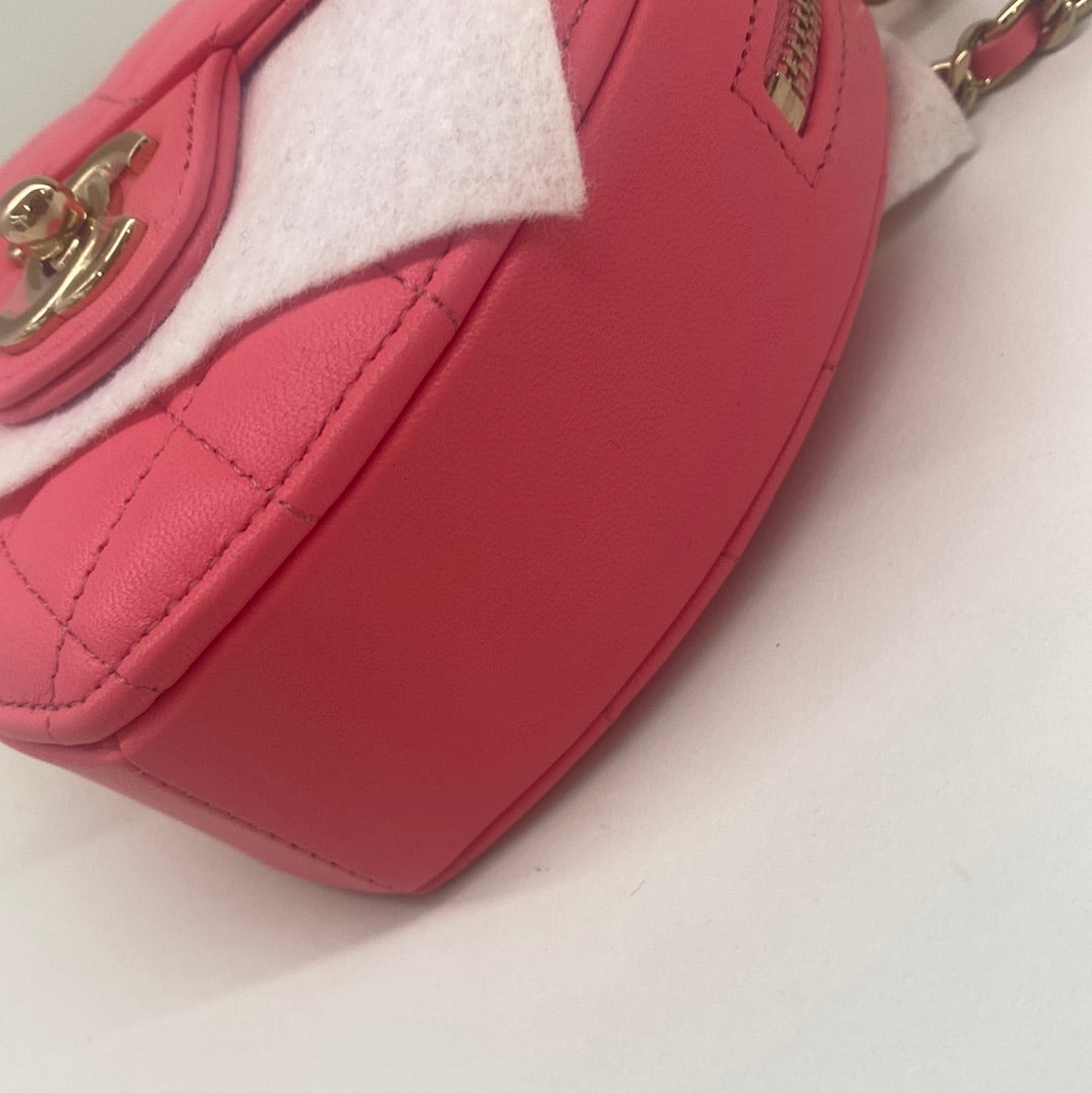 Chanel Heart Bag Pink Small