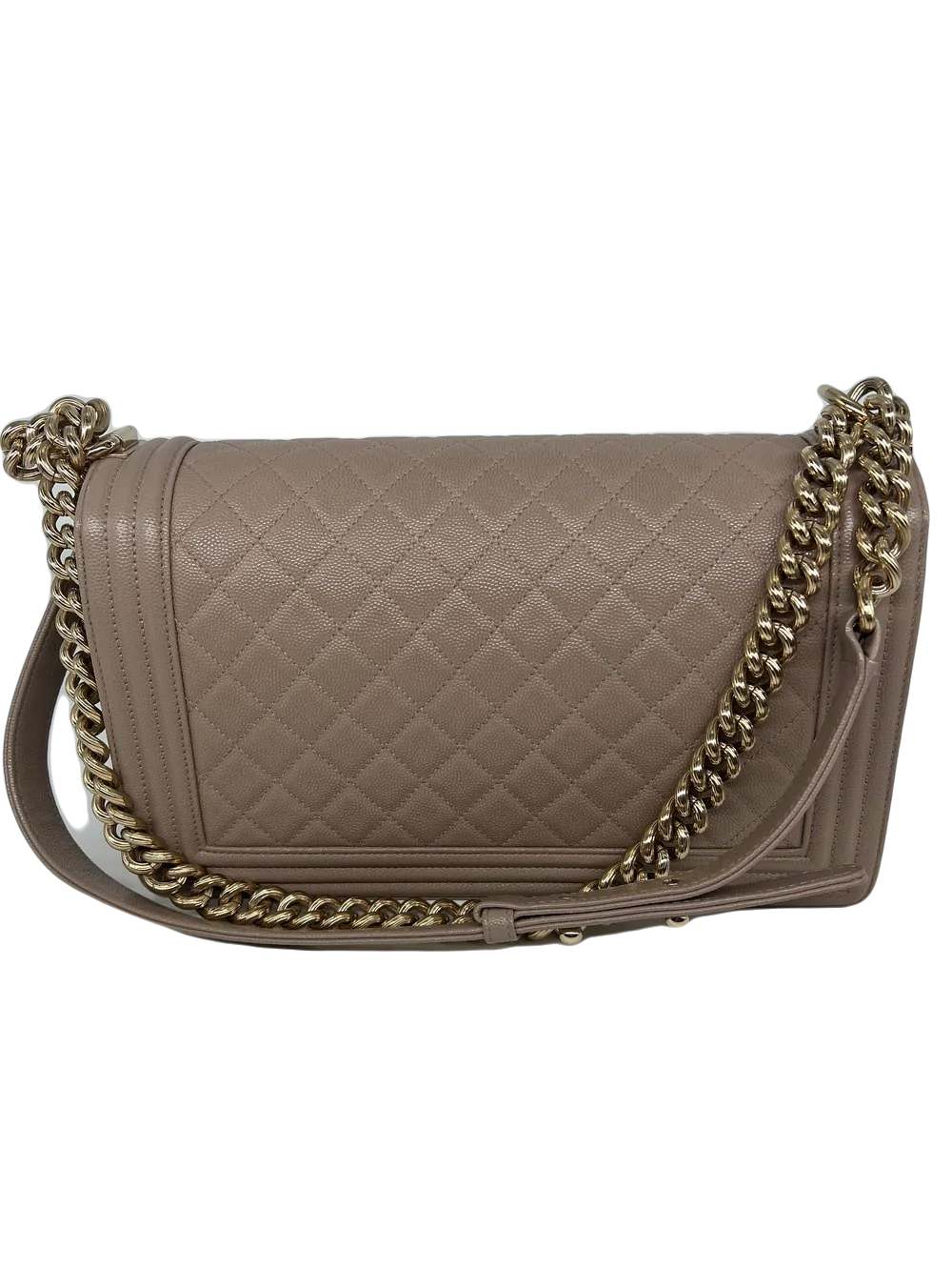 Chanel New Medium Boy Bag - Beige CGHW -SOLD