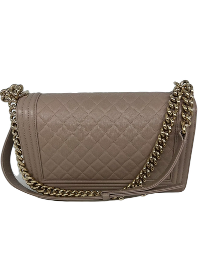 Chanel New Medium Boy Bag - Beige CGHW -SOLD