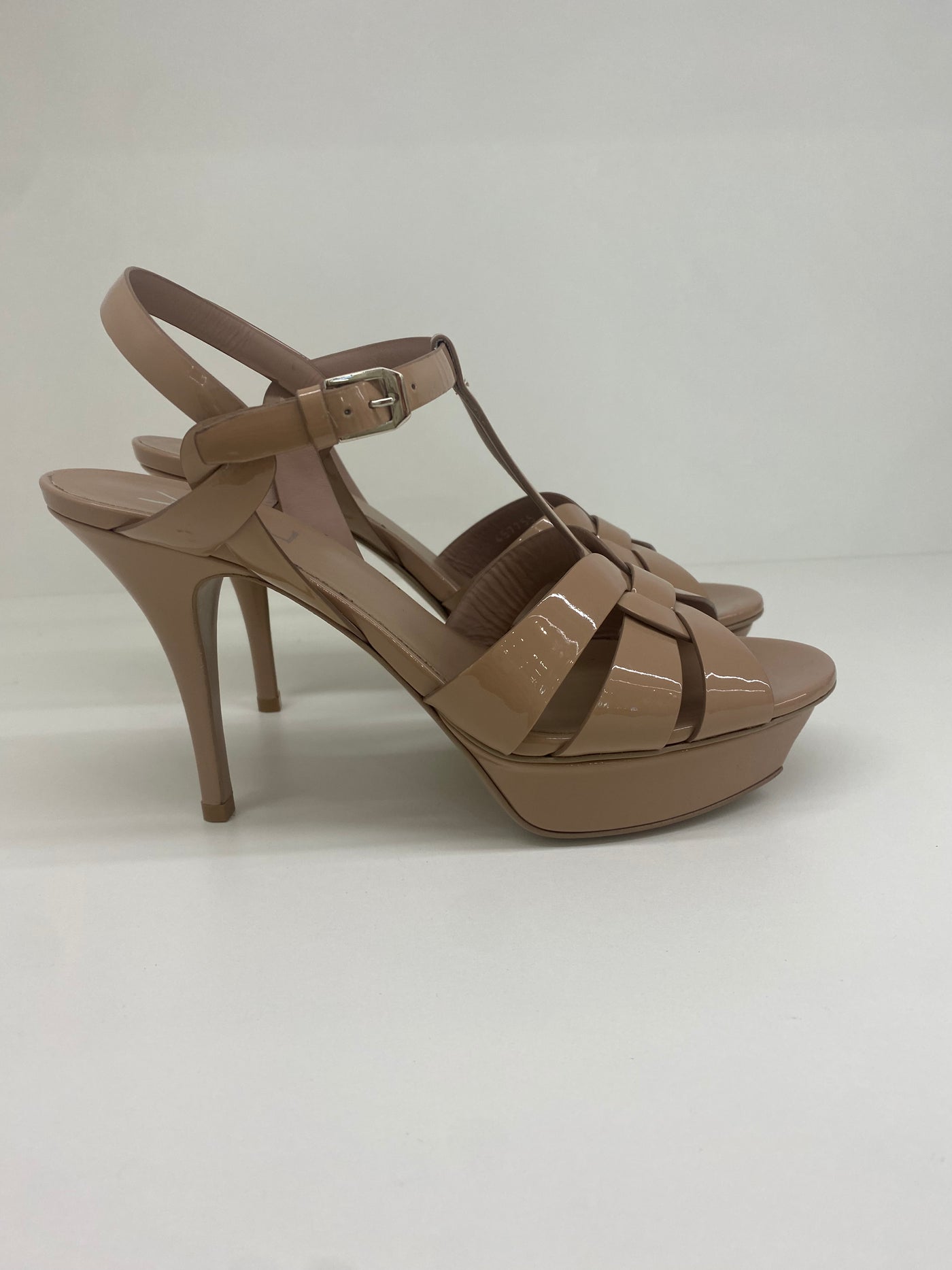 Ysl heels nude sale