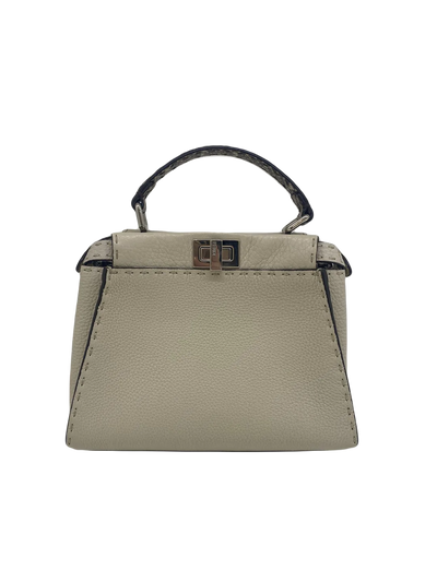 Fendi Peekaboo Cream with Snakeskin - SOLD