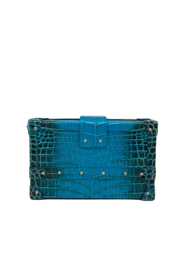 Louis Vuitton Petite Malle Blue  - Sahara Alligator