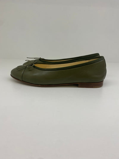 Chanel Ballet Flats Olive size 36