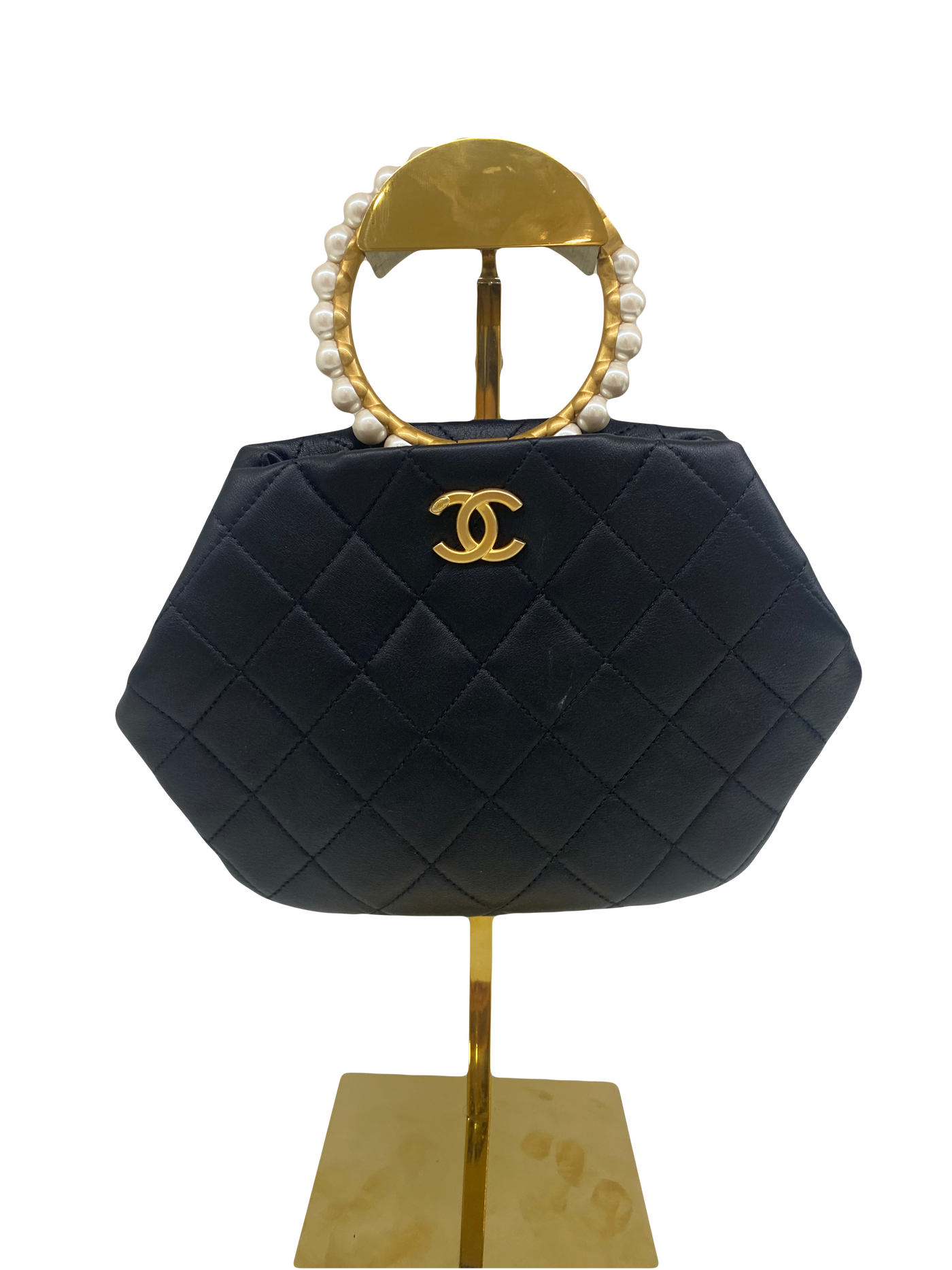Chanel Clutch with Pearl Handle