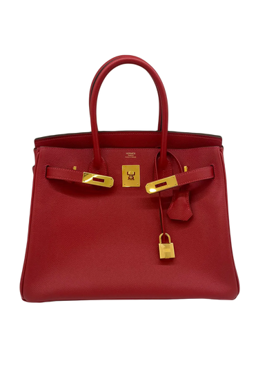 Hermes Birkin 30 Rouge Casaque GHW