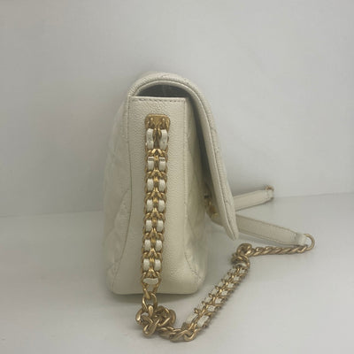 Chanel Flap Bag White GHW