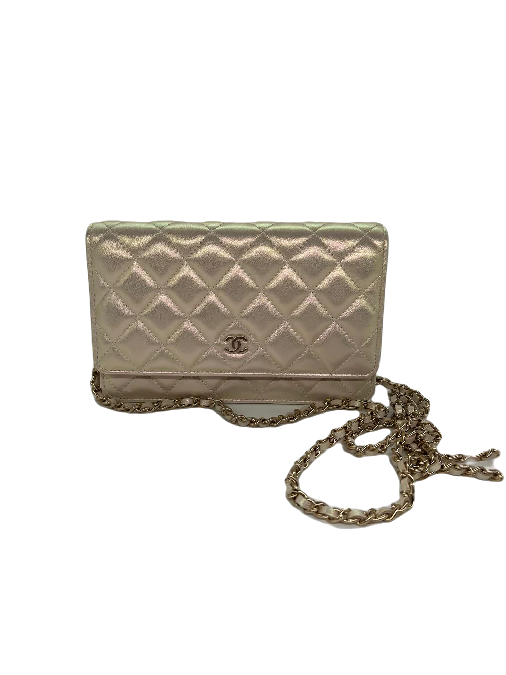 Chanel Wallet On Chain - Ivory Iridescent - SOLD