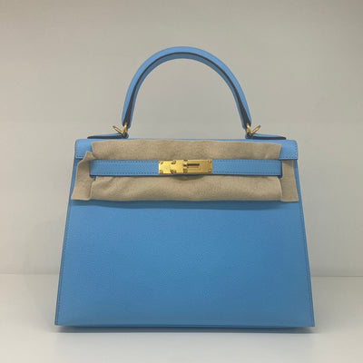 Hermes Kelly 28 Blue Celeste GHW - SOLD