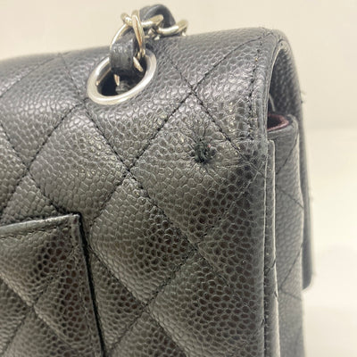 Chanel Classic Flap Medium Caviar Leather SHW