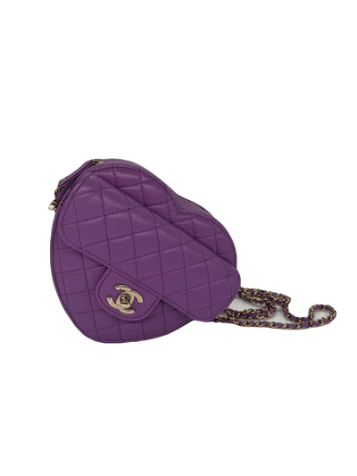 Chanel Heart Bag Large - Purple CGHW - SOLD