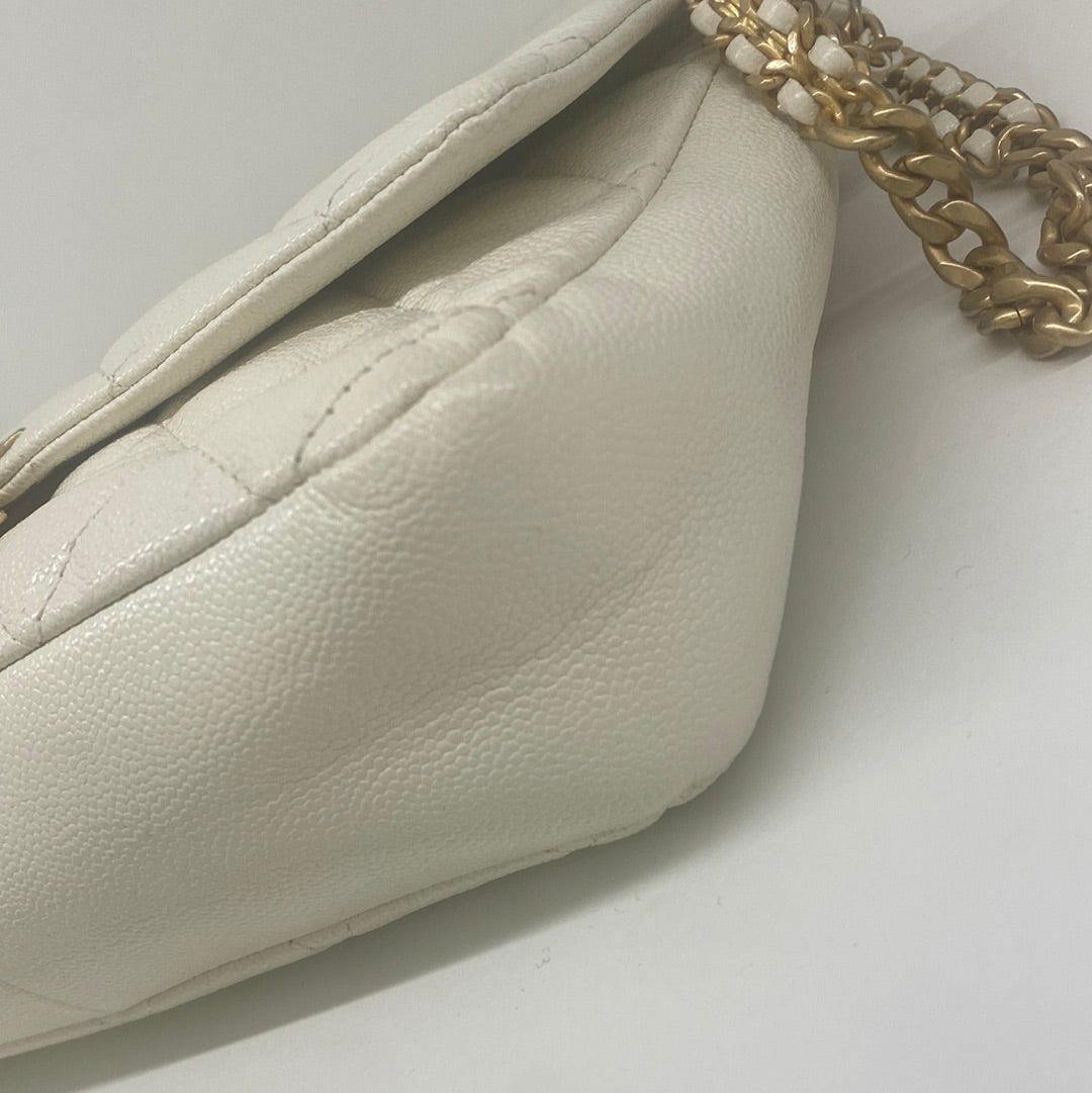Chanel Flap Bag White GHW