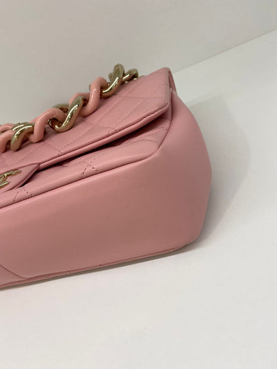 Chanel Light Pink Flap Bag GHW
