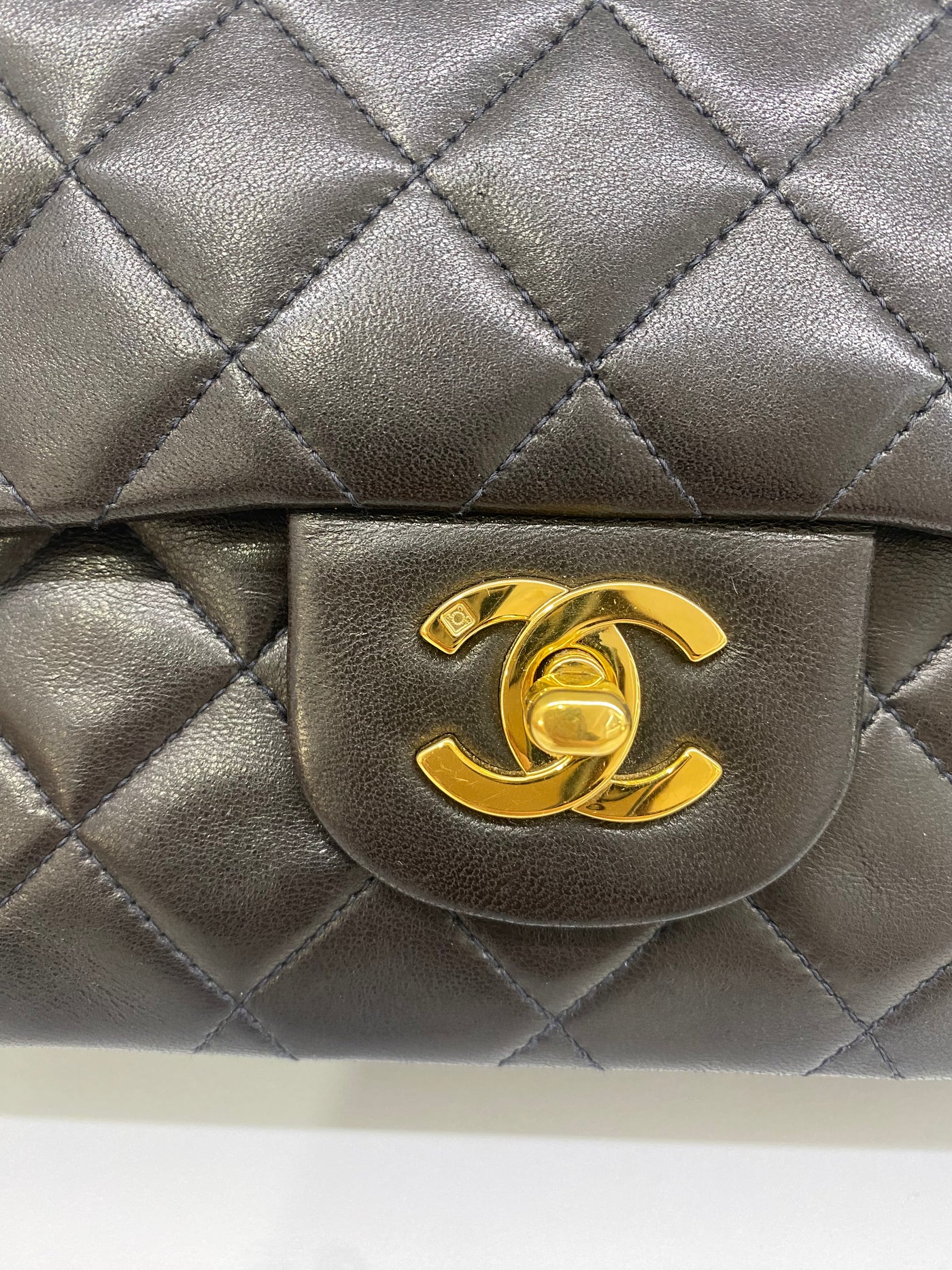 Chanel Vintage Classic Flap Dark Brown - Small GHW