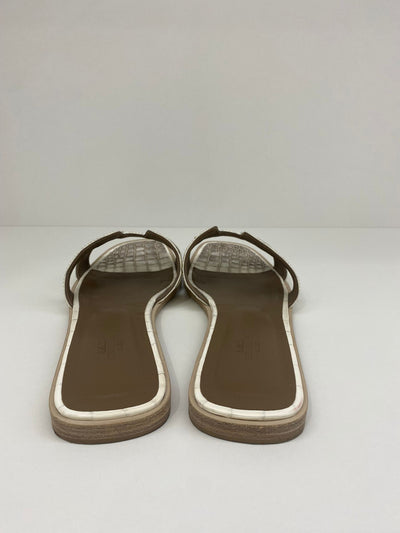 Hermes Oran Sandals 41 - Matte Niloticus Crocodile Himalaya