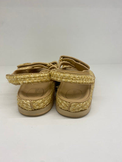 Chanel Raffia Dad Sandals - Size 41