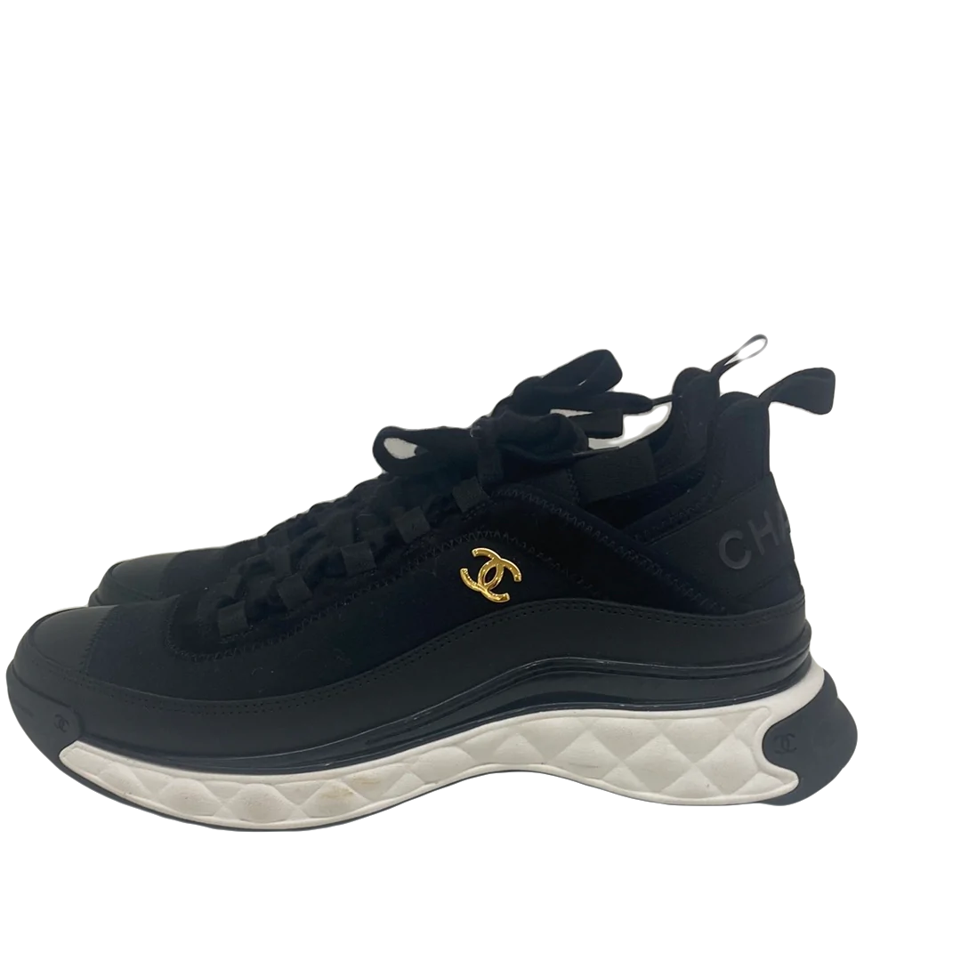 Chanel Sneakers Black & White Size 40 - SOLD