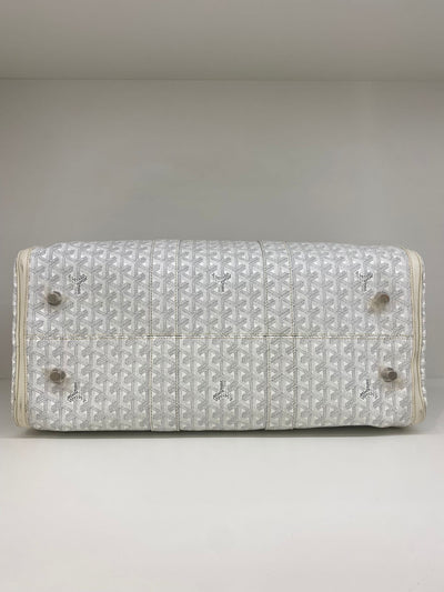 Goyard White Duffle bag - Croisière 50