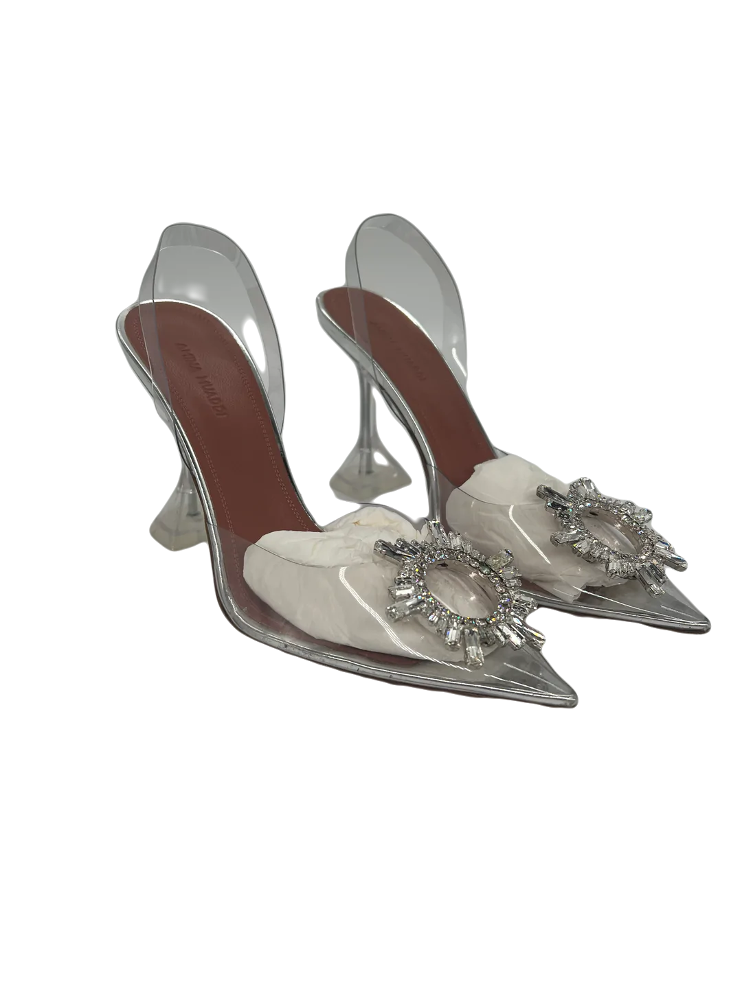 Amina Muaddi Begum Clear PVC - Size 39