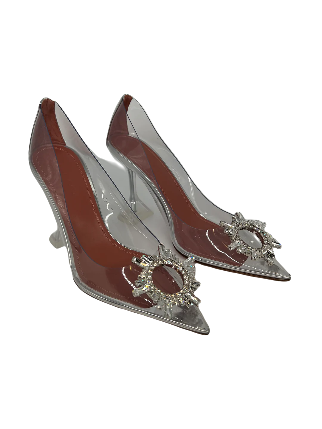Amina Muaddi Begum Clear PVC - Size 38.