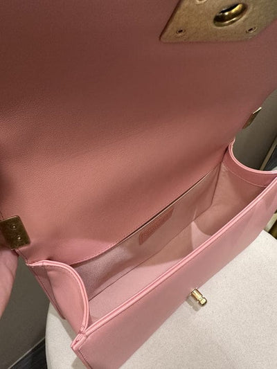 Chanel Boy Old Medium Sakura Pink GHW (OE)