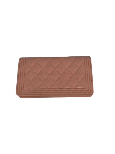 Chanel Boy Wallet Peach -SOLD
