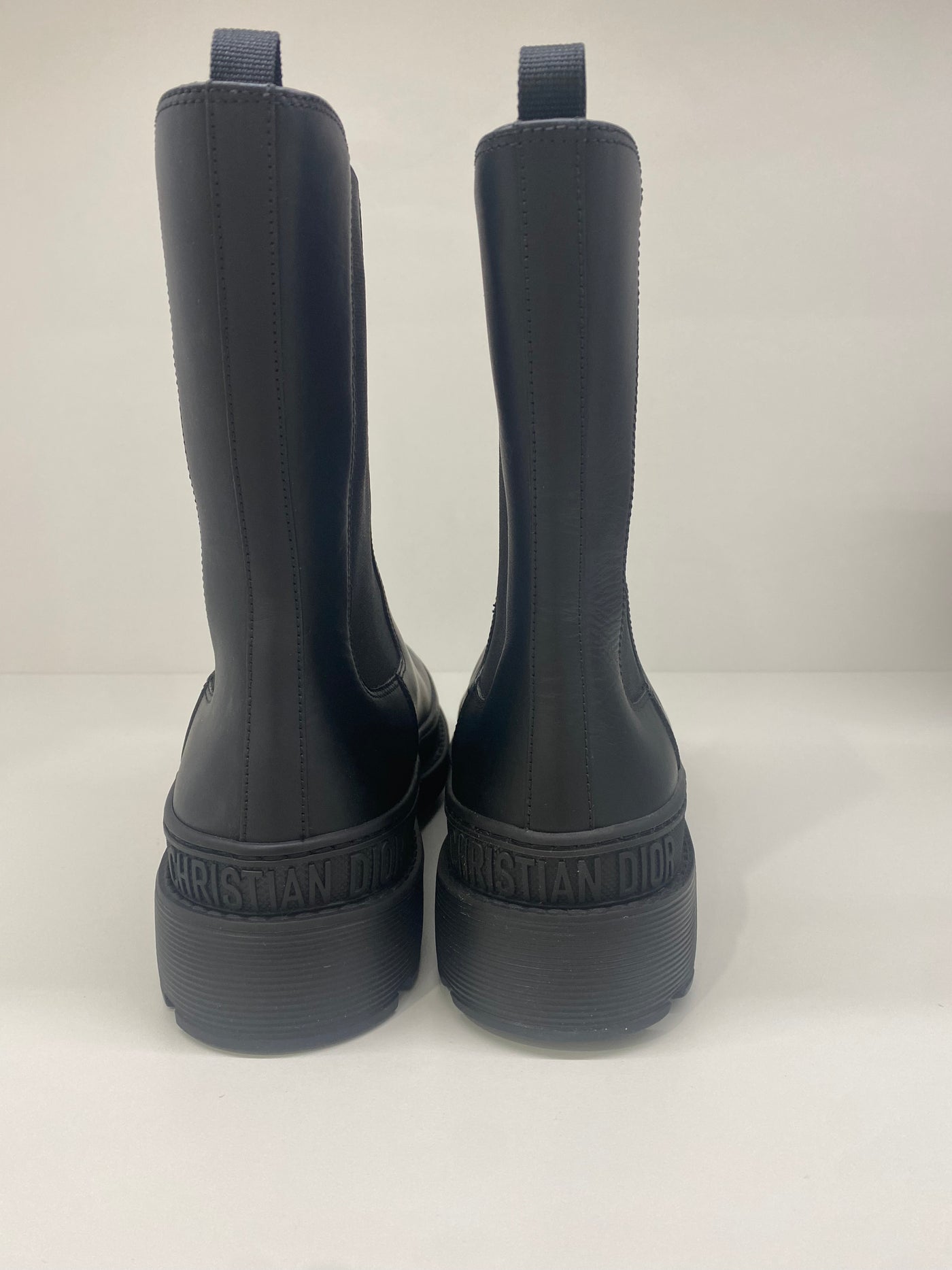 Christian Dior Black Combat Boots - Size 40