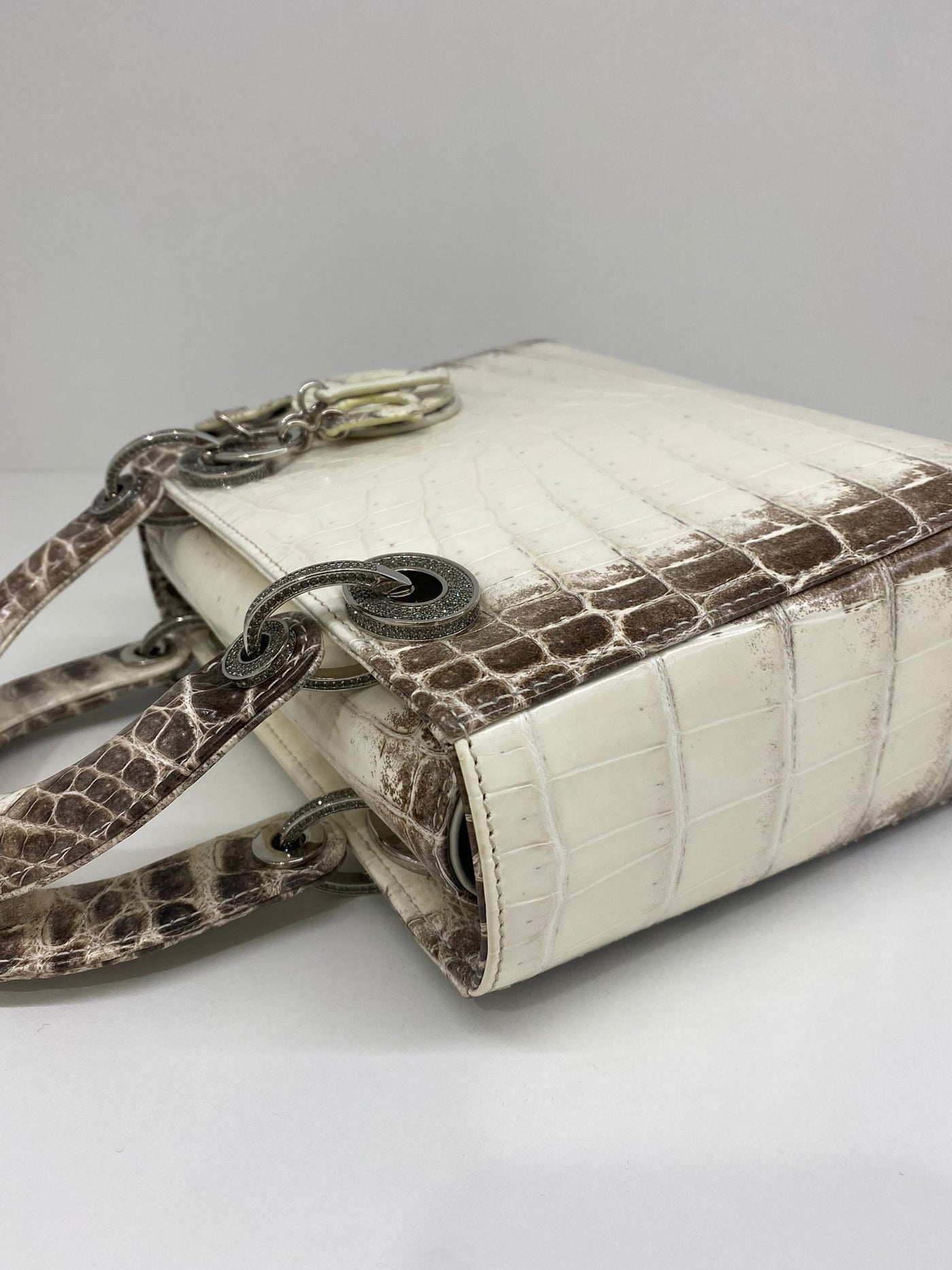 Christian Dior Small Himalayan Crocodile Lady Bag