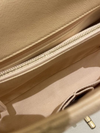 Chanel 17S Classic Ouilted Coco Handle Beige Clair (OE)