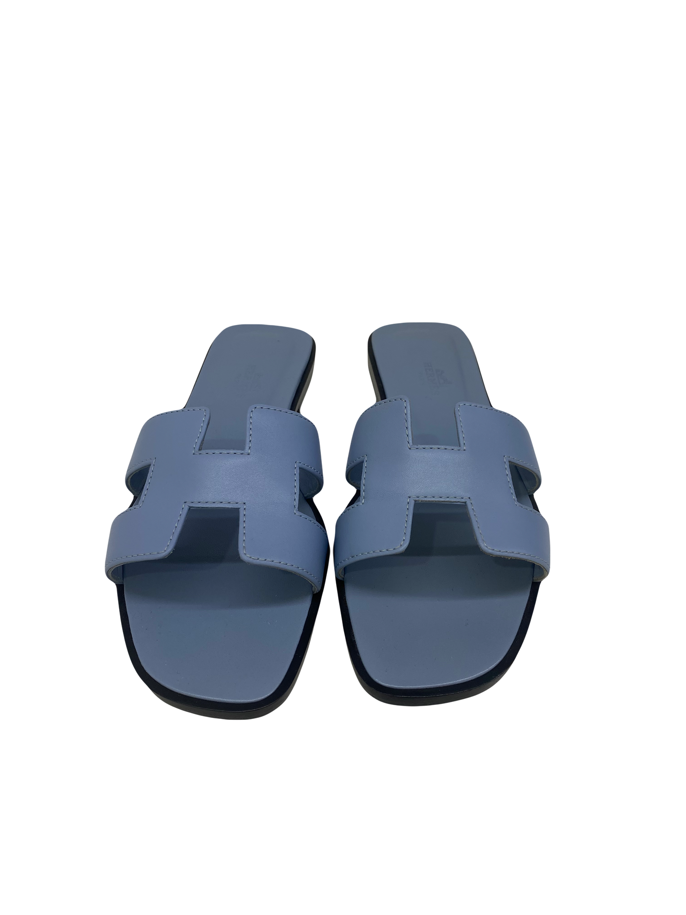 Hermes Oran Sandals Light Blue 37