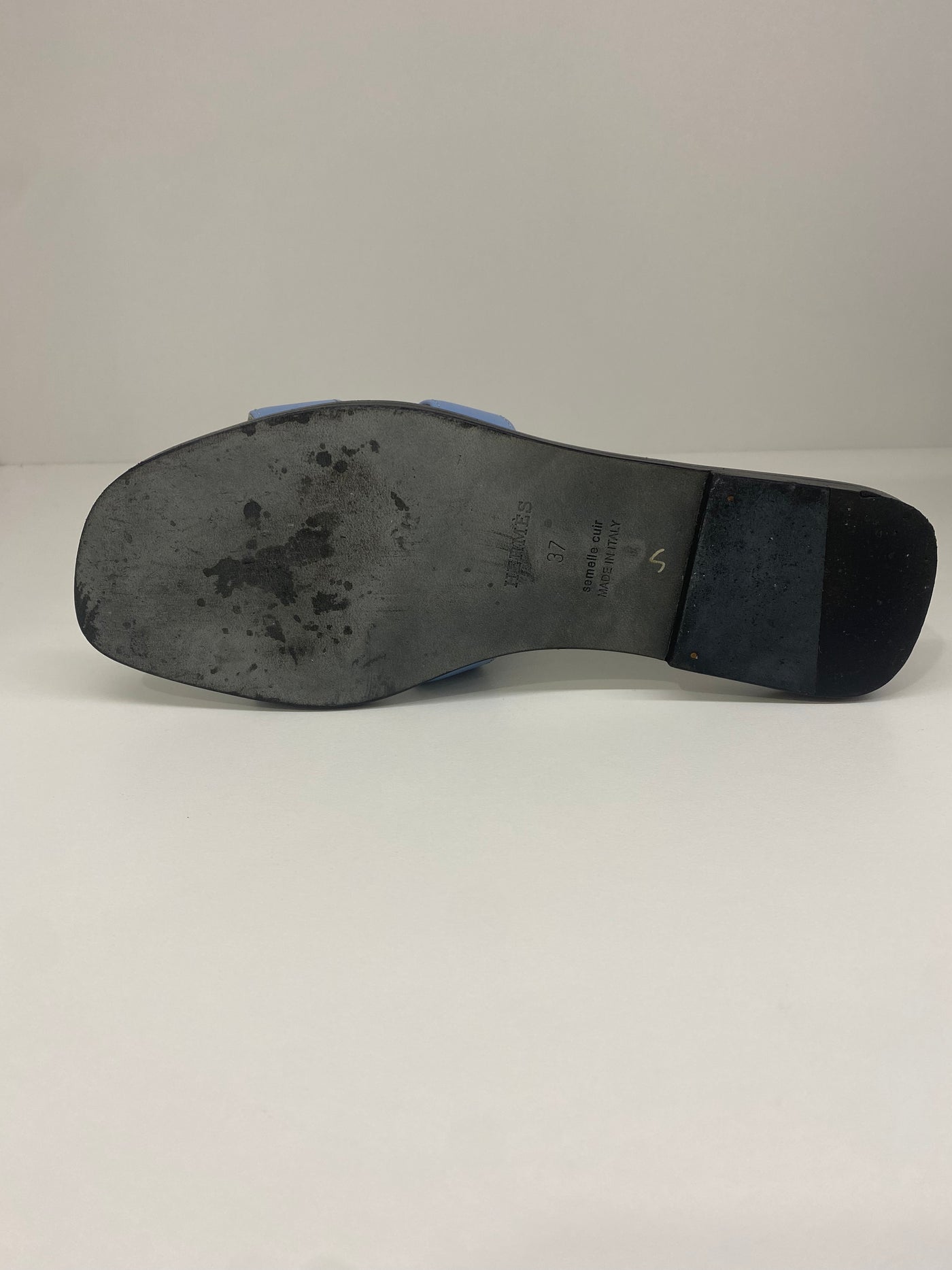 Hermes Oran Sandals Light Blue 37