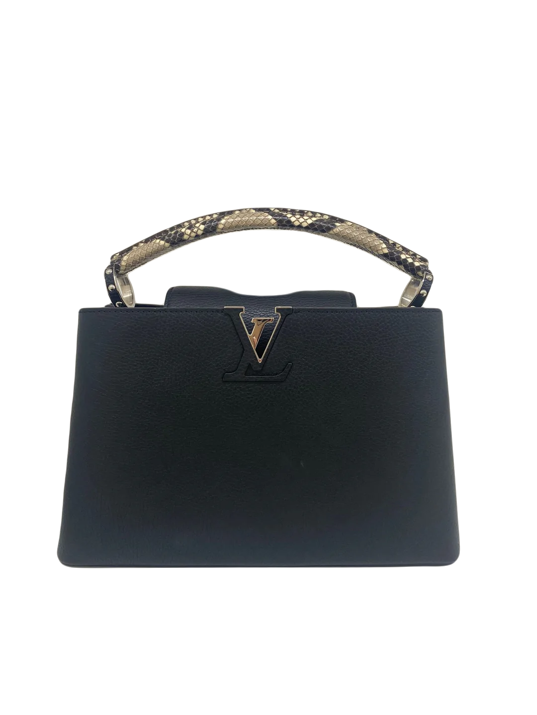 Louis Vuitton Cupucines MM Black with Snakeskin