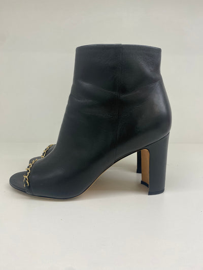 Chanel Open Toe Ankle Boots 41.5