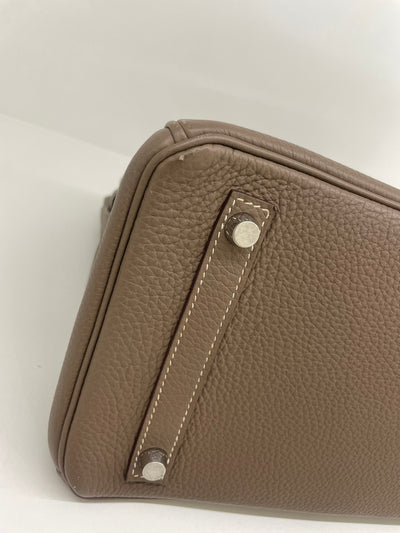 Hermes Birkin 30 Etoupe PHW Stamp A