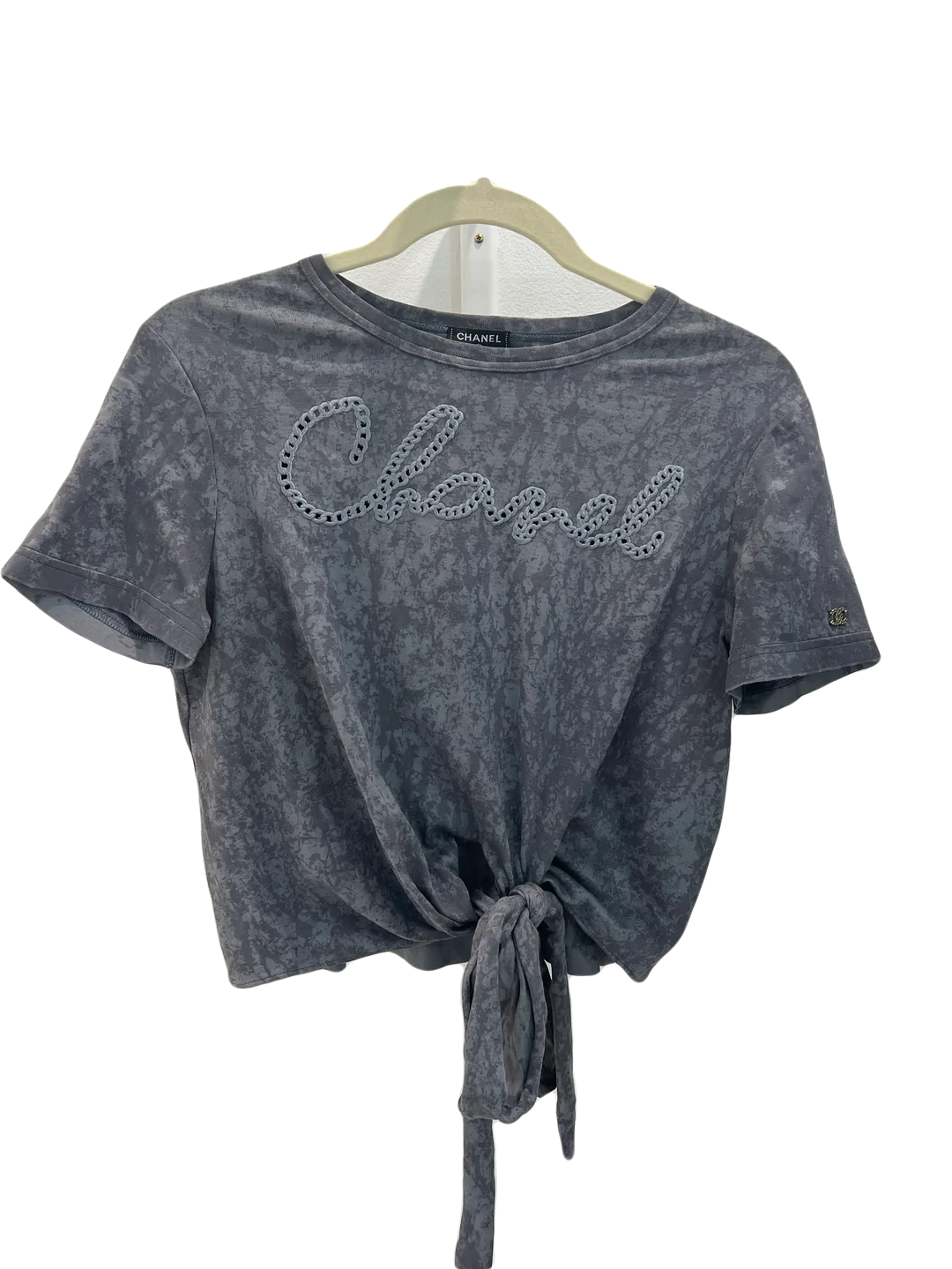 Chanel Grey T-Shirt - Size 38/40 - SOLD