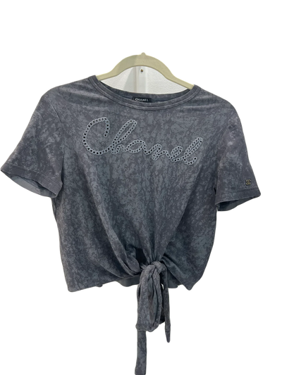 Chanel Grey T-Shirt - Size 38/40 - SOLD