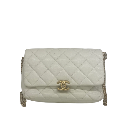 Chanel Flap Bag White GHW