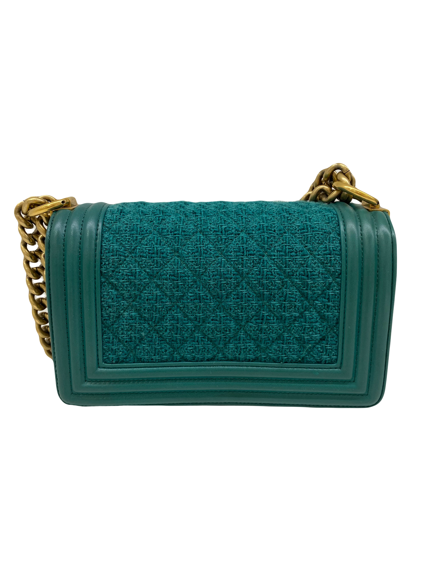 Chanel Small Boy Bag - Emerald Tweed SOLD