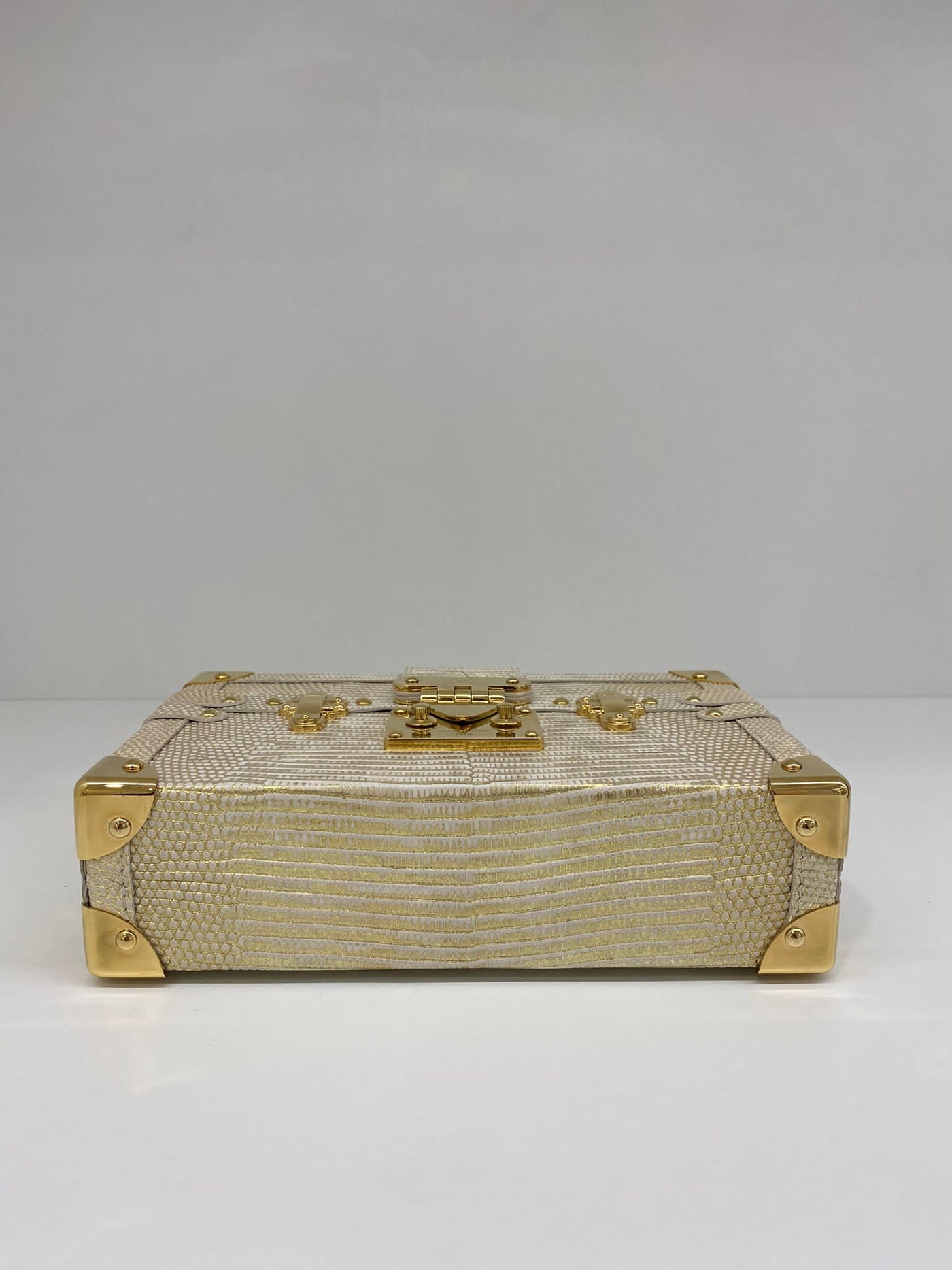 Louis Vuitton Petite Malle Lizard Gold
