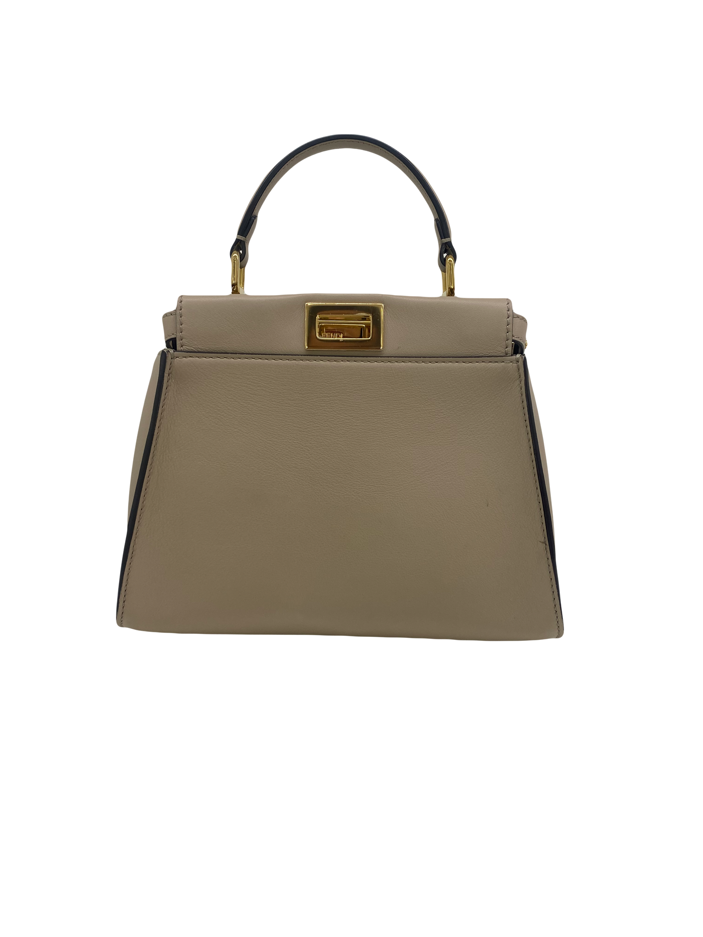 Fendi Mini Peekaboo Beige GHW