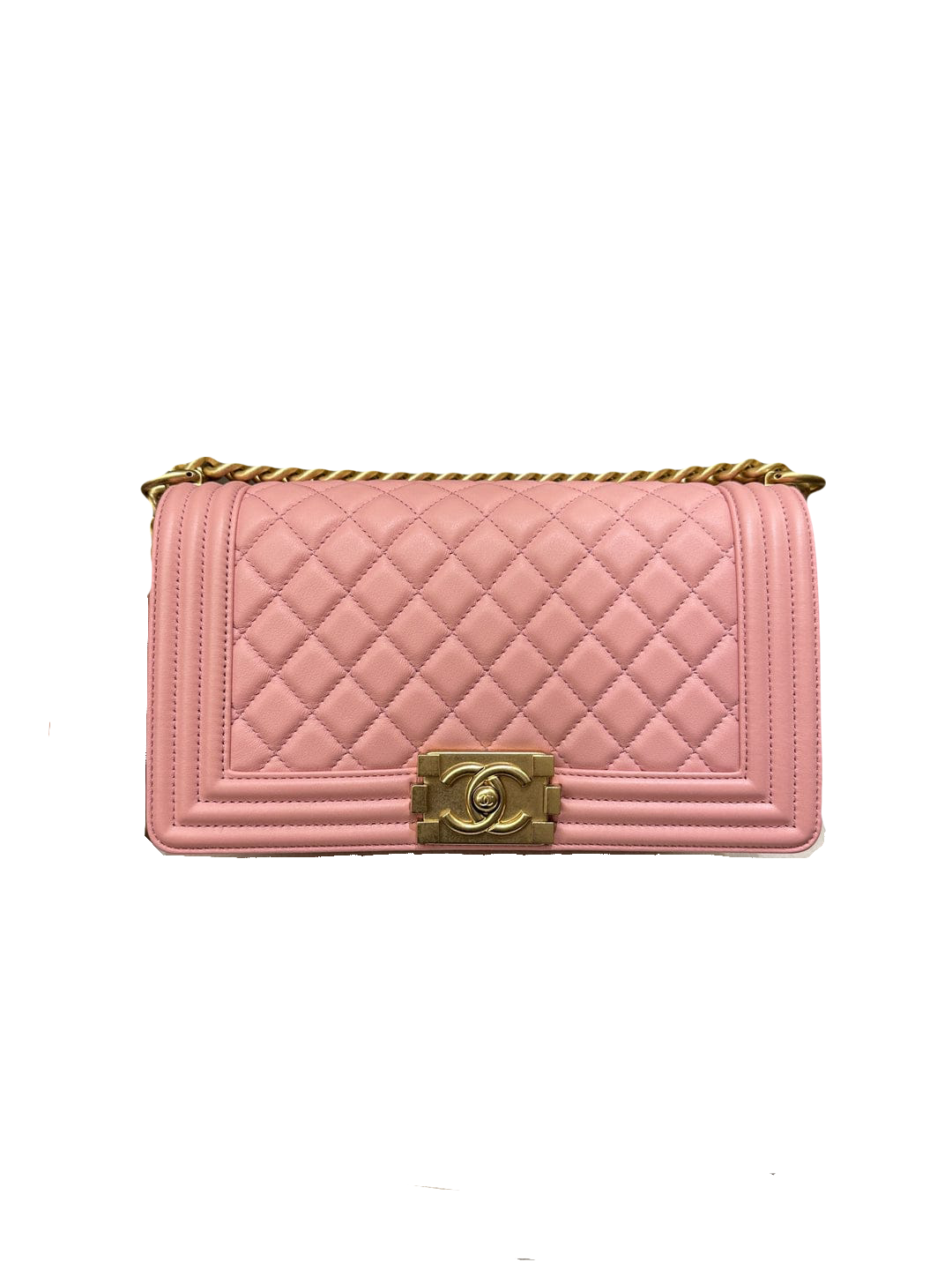 Chanel Boy Old Medium Sakura Pink GHW (OE)