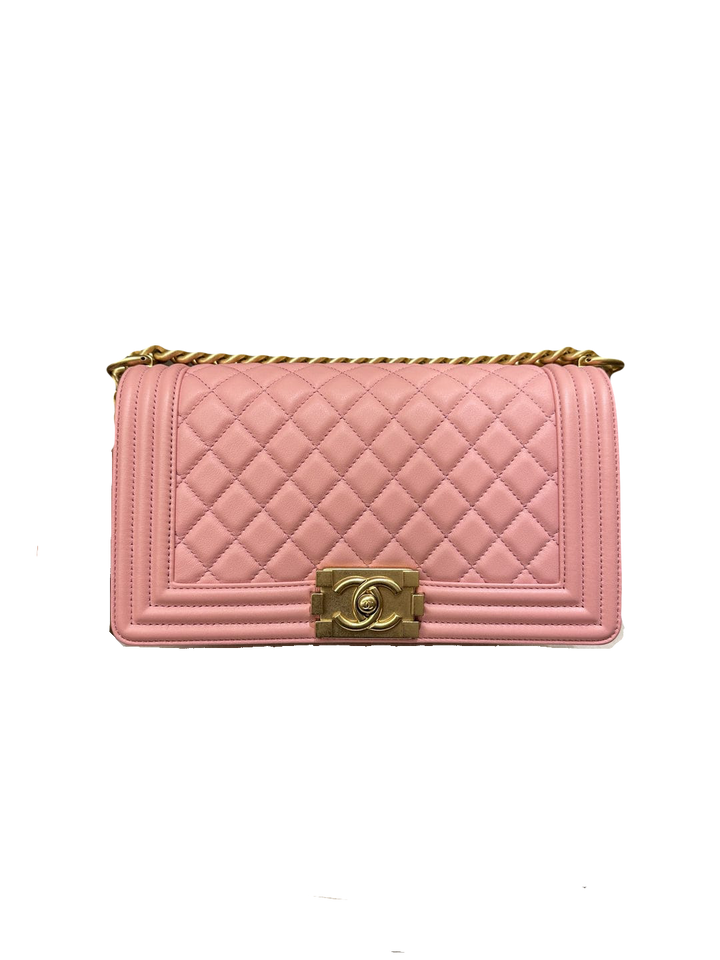 【ヴィンテージ】Rank:S☆Chanel Sakura Pink Boy Medium バック ヴィンテージ】Rank:S☆Chanel Sakura Pink Boy Medium バック