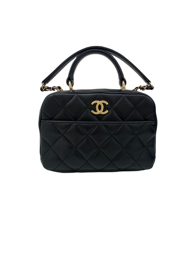 Chanel Trendy CC Bowling Bag Black GHW - SOLD