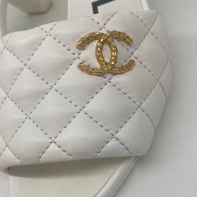 Chanel White Pumps Size 38C - SOLD